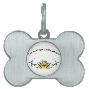 Claddagh/Claddaugh ID-bricka Husdjur