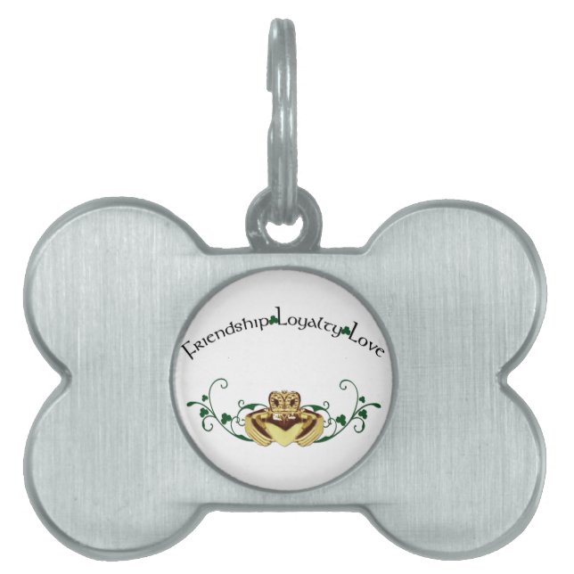 Claddagh/Claddaugh ID-bricka Husdjur (Framsidan)