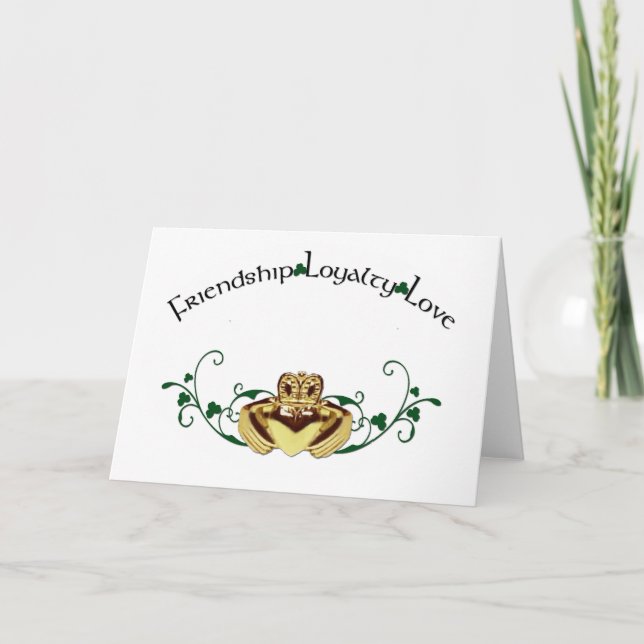 Claddagh/Claddaugh Kort (Framsida)