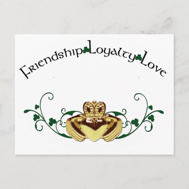 Claddagh / Claddaugh Vykort (Framsida)