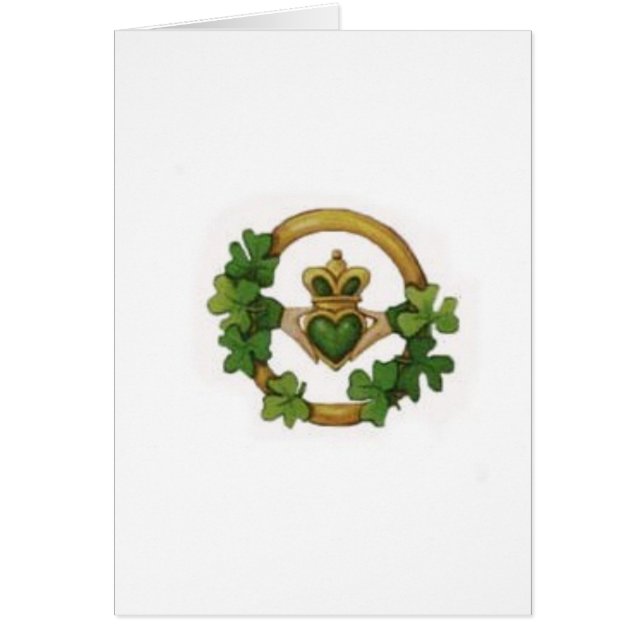 claddagh hälsningskort (Framsidan)