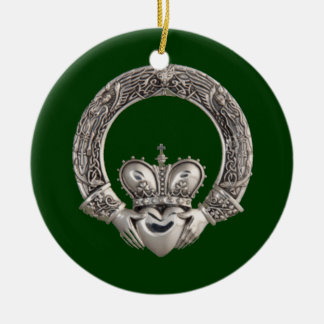 Claddagh Julgransprydnad Keramik