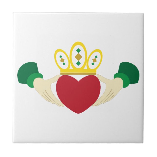 Claddagh Kakelplatta (Framsidan)
