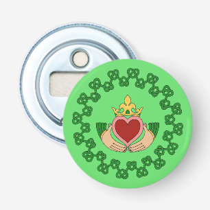 Claddagh och Grönt Knotwork Flasköppnare