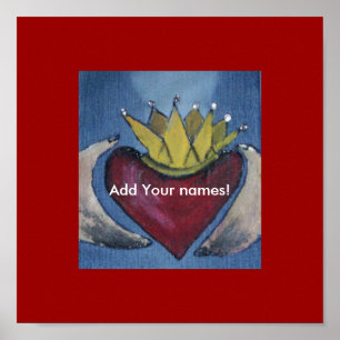Claddagh personifierar med namnkanfas poster