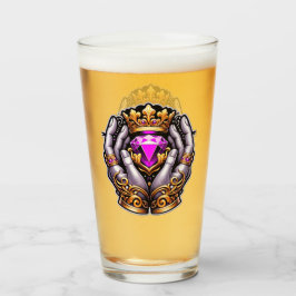 Claddagh Pint Glass Glaskopp