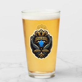 Claddagh Pint Glass Glaskopp