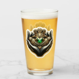 Claddagh Pint Glass Glaskopp