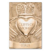 Claddagh Ring Bröllop Initialer Ställe Namn