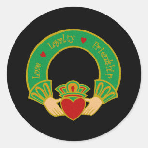 Claddagh Runt Klistermärke