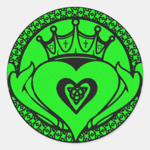 Claddagh Runt Klistermärke