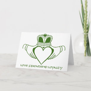 Claddagh skräddarsy det irländska symbolkortet kort
