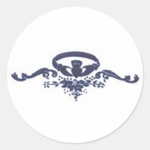 Claddagh Sticker Runt Klistermärke