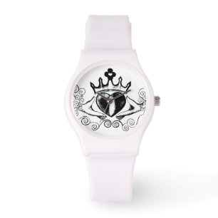 Claddagh (svart) armbandsur