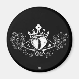 Claddagh (vit) magnet