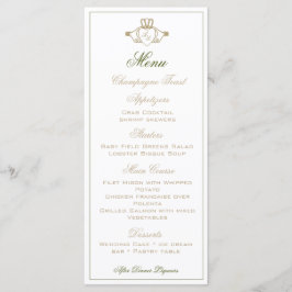 Claddagh Wedding Reception Menu Meny