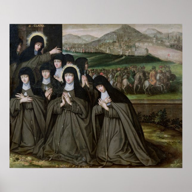 Claire med hennes syster, Agnes och Nuns Poster (Framsidan)