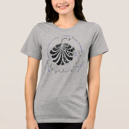 CLAIRE-peptid, påfågel med egen text, ljus T Shirt