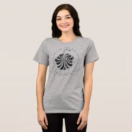 CLAIRE-peptid, påfågel med egen text, ljus T Shirt