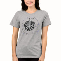 CLAIRE peptide, peacock w/ custom text, light 