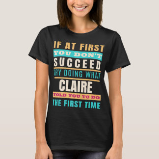 CLAIRE Personlig Namn Shirt CLAIRE First Namn P T