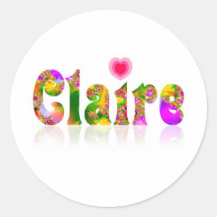 Claire Runt Klistermärke