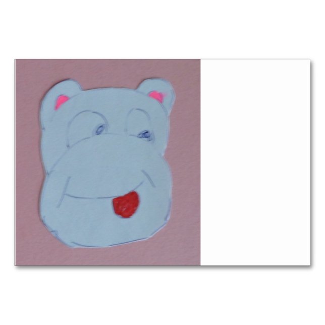 Claire Vågrät 3,5 tum x 5 tum Bordsnummer (Framsidan)