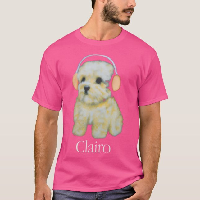 Clairo Hund T Shirt (Framsida)