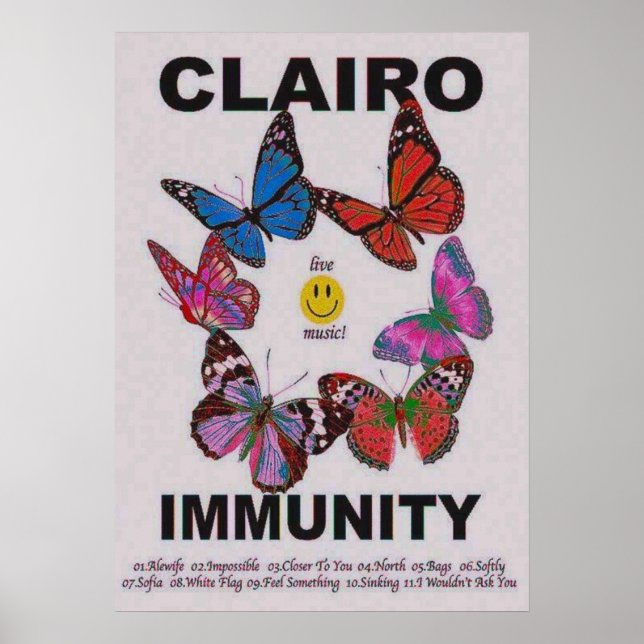 Clairo Immunity Album Poster (Framsidan)