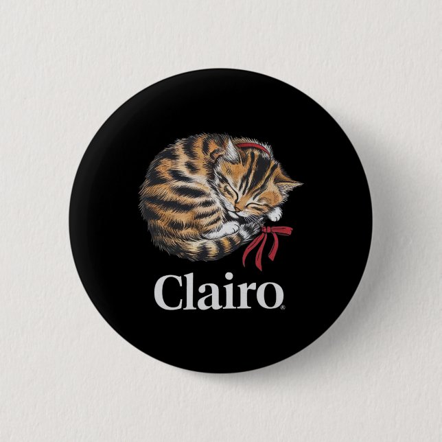 Clairo säger ett katt knapp (Framsida)