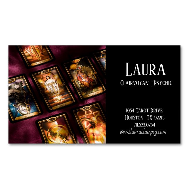 Clairvoyant Psychic Affärskort Magnet (Framsida)