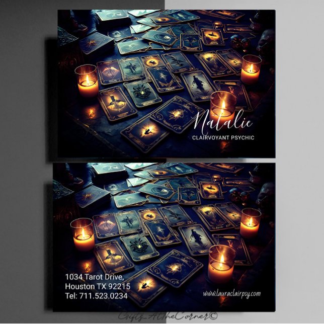 Clairvoyant Psychic Medium Tarot Visitkort (Skapare uppladdad)