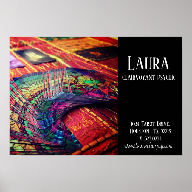 Clairvoyant Psychic Tarot Poster (Framsidan)