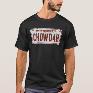 Clam Chowder Boston Accent CHOWDAH T Shirt