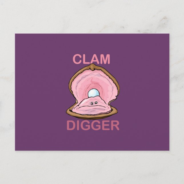 CLAM DIGGER VYKORT (Framsida)
