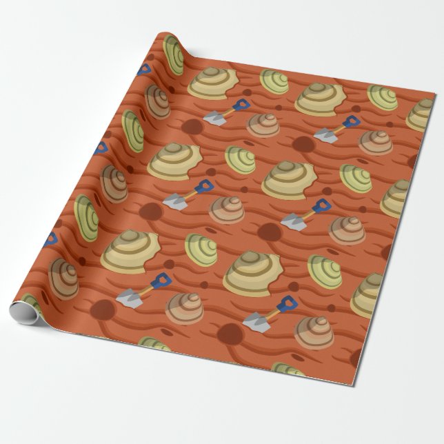 Clam Gräver Presentpapper (Utrullad)