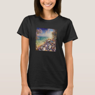 Clam Seashell Snäcka Collector Beach Ocean Coastal T Shirt