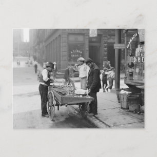 Clam Seller in Little Italien, 1906 Vykort