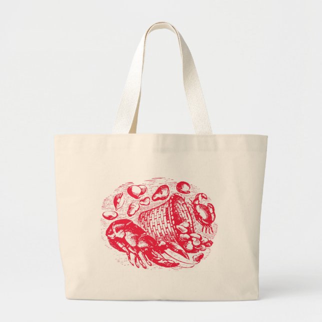 Clam Shack Beach Bag Jumbo Tygkasse (Framsidan)