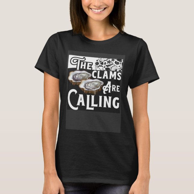Clamming Sea Shelling Clam Grävande Razor Clam Grä T Shirt (Framsida)