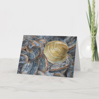 Clams and Quahog Greeting Card Tack Kort