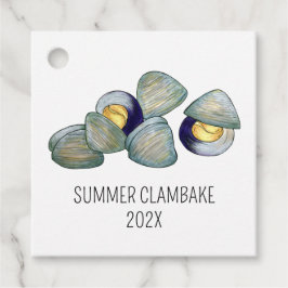 Clams Clambake Rhode island New England Seafood Gåvor Etiketter