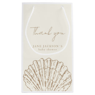 Clamshell Elegant Beige Baby Shower