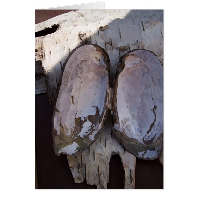 Clamshell Vingar Hälsningskort (Framsidan)