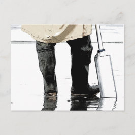 Clamskrapning vykort