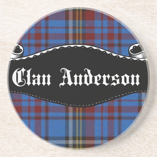 Clan Anderson-banner Underlägg Sandsten (Framsidan)