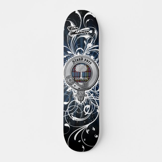 Clan Anderson Skateboarddäck Mini Skateboard Bräda 18,7 Cm (Framsida)