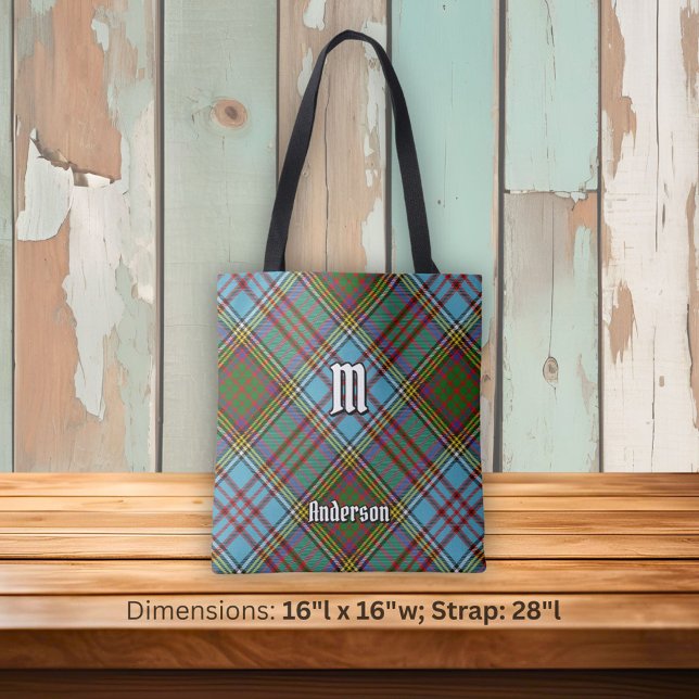 Clan Anderson Tartan Tote Bag Tygkasse (Skapare uppladdad)