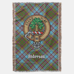 Clan Anderson-vapen över tartan Filt