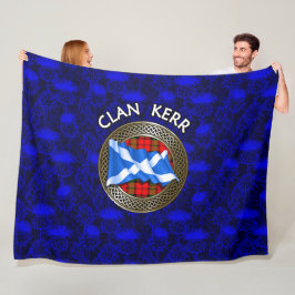 Clan Baird-tartan knut & flagga Fleecefilt